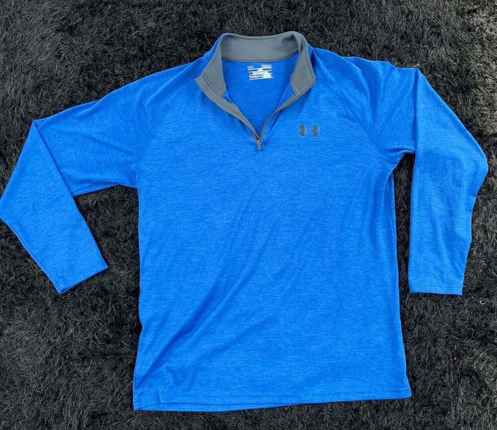 Under Armour Tech 2.0 1/2 Zip HeatGear Pullover in Royal Blue